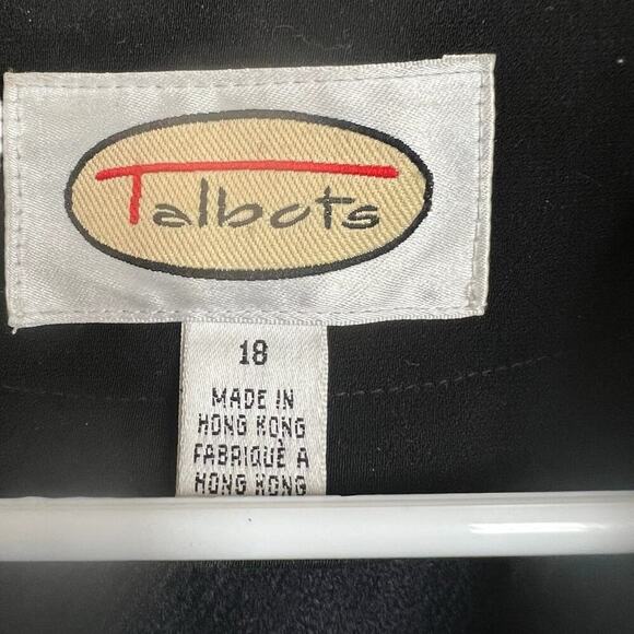 Talbots size 18 women’s long coat with removable liner, black - Picture 6 of 12